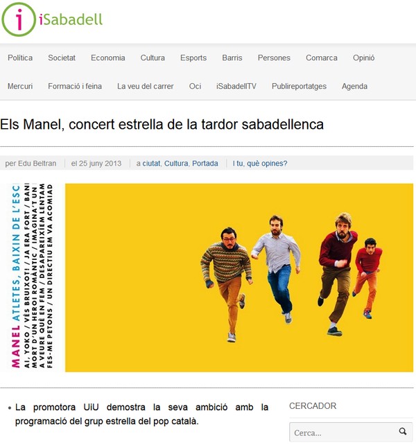 iSabadell: Els Manel, concert estrella de la tardor sabadellenca