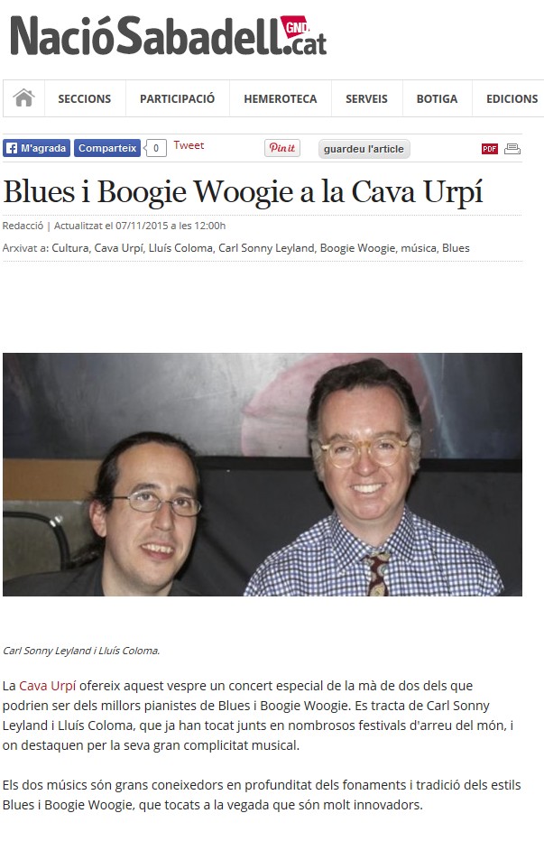 Nació Digital: Blues i Boogie Woogie a la CAVAURPÍ