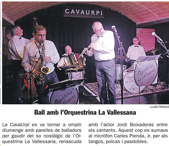 Diari de Sabadell: Ball amb l’Orquestrina La Vallesana